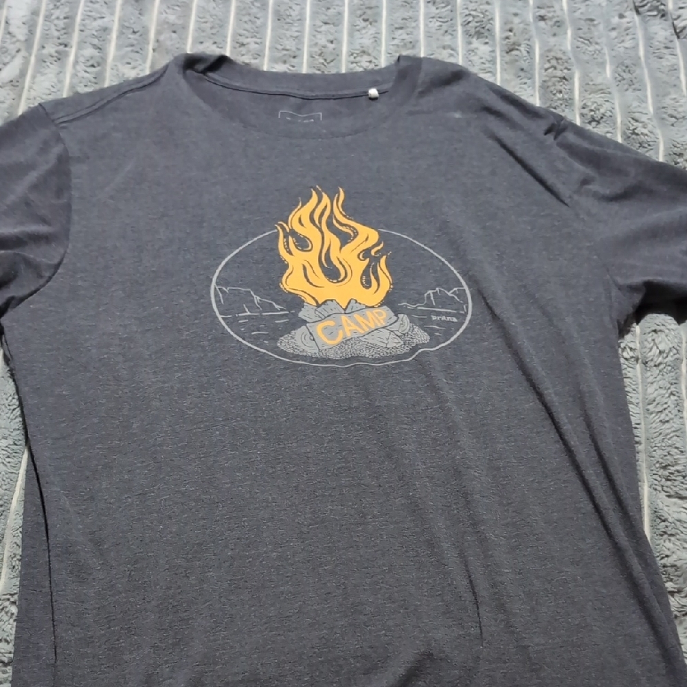 Prana Charcoal Campfire Graphic Tee